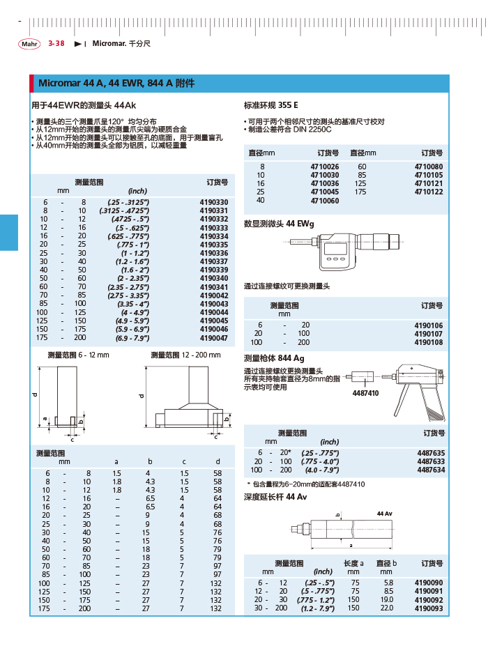 三本2018馬爾 Mahr catalog-120