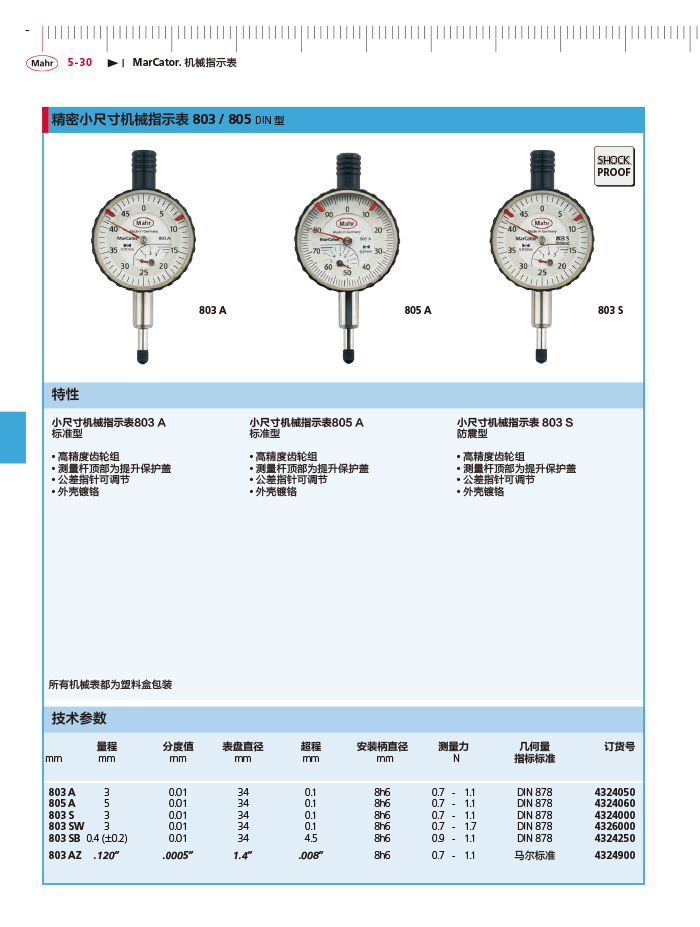 三本2018馬爾 Mahr catalog-170