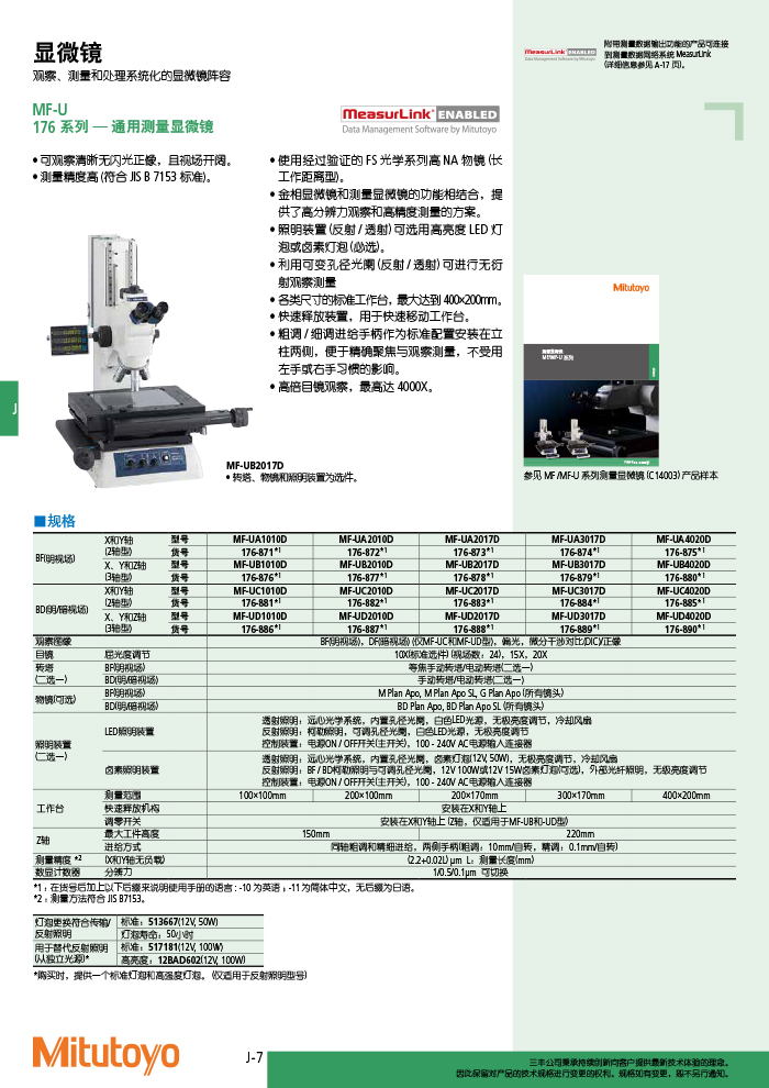 三豐目錄Mitutoyo2019-2020-502