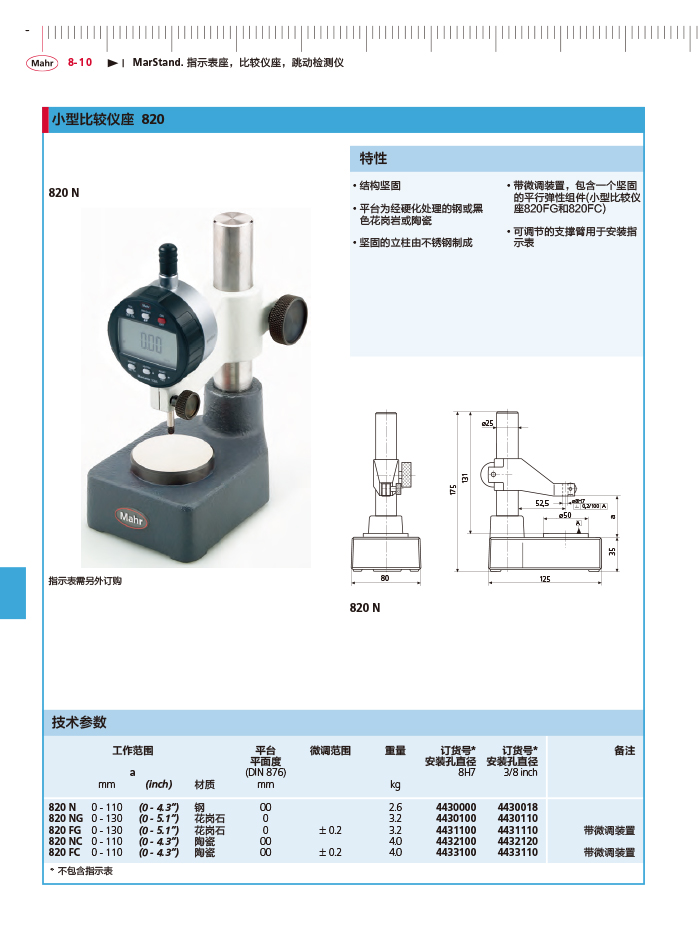 三本2018馬爾 Mahr catalog-302