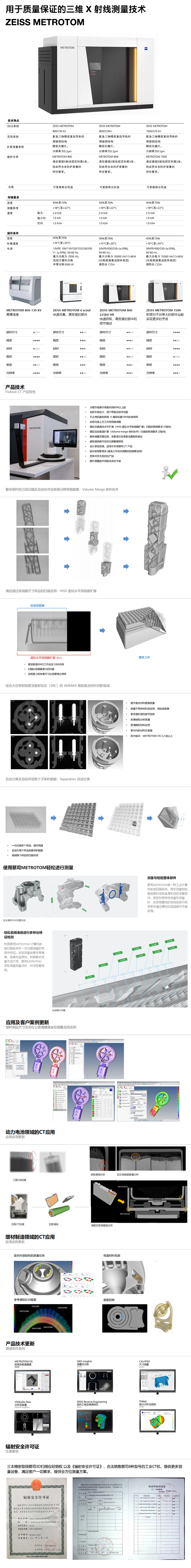 蔡司工業(yè)CT測量機METROTOM 1500工業(yè)CT三維斷層掃描