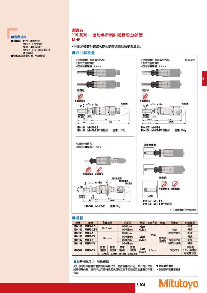 三豐目錄Mitutoyo2019-2020-147