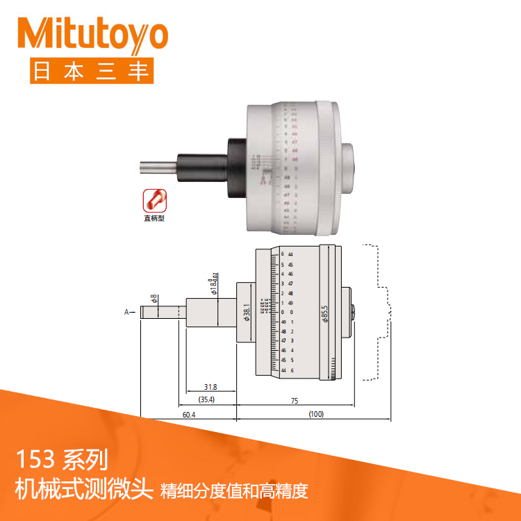 153系列精細(xì)分度值/高分辨力型 測(cè)微頭MHP