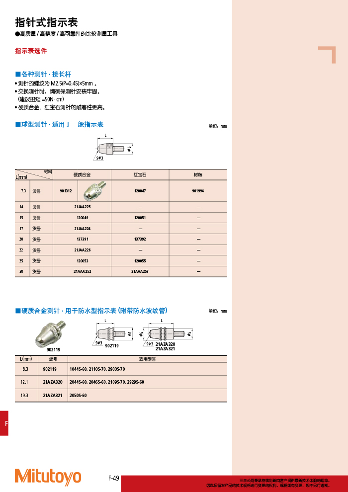 三豐目錄Mitutoyo2019-2020-374