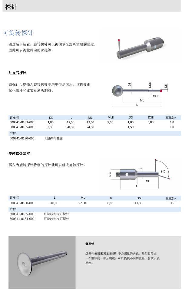 ZEISS 高品質(zhì) 德國原裝進(jìn)口 M5探針目錄-17