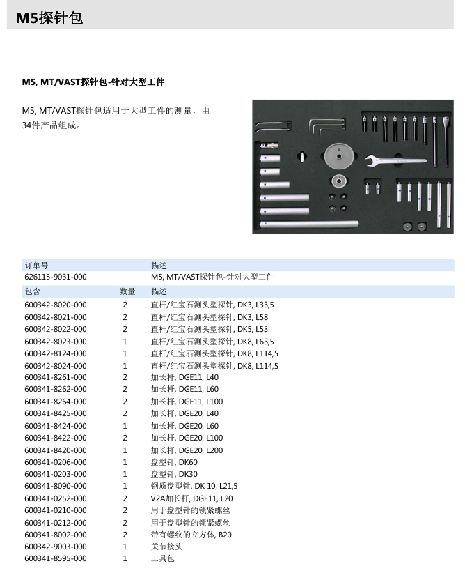 ZEISS 高品質(zhì) 德國原裝進口 M5探針目錄-53