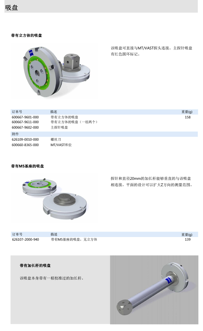 ZEISS 高品質(zhì) 德國原裝進(jìn)口 M5探針目錄-60