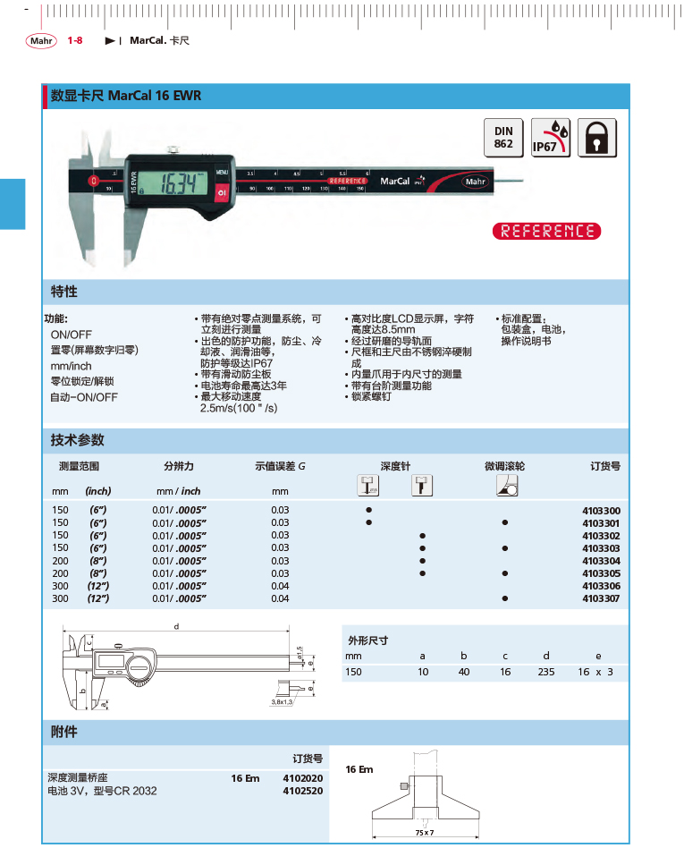 三本2018馬爾 Mahr catalog-32